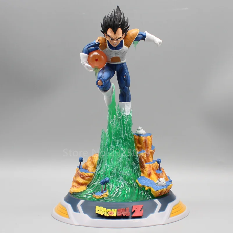 

25cm Dragon Ball Figures Vegeta Iv Anime Figure Gk Vegeta Namek Statue Figurine Pvc Gk With Light Model Doll Ornament Toys Gift