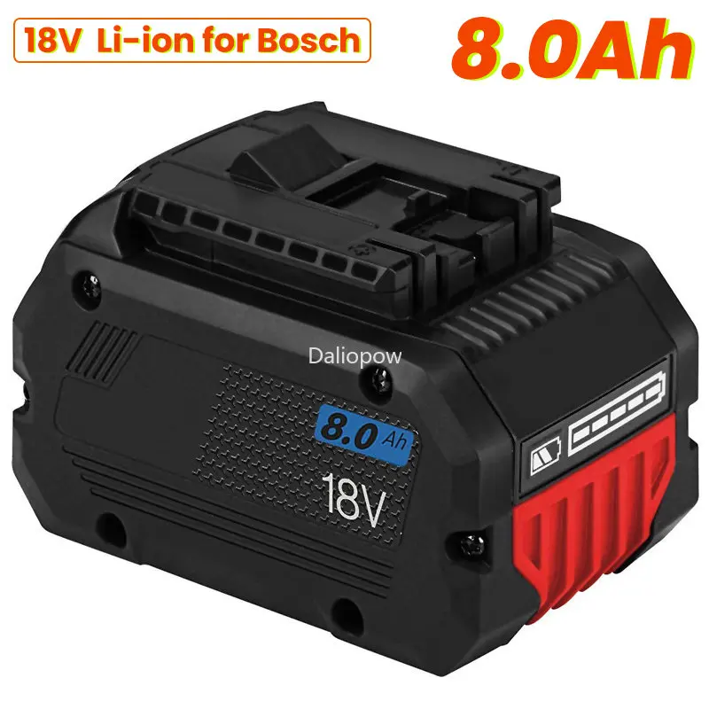 

8000mAh Replacement for Bosch Professional 18V System Cordless 18V BAT609 BAT609G BAT618 BAT618G 21700 Cell Technology