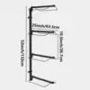 Saddle Rack Wall Mount Holds Tack, Pad, Accessories 4 Tier for Western/English Saddles Equestrian Equipment for Horse Tack Room 6