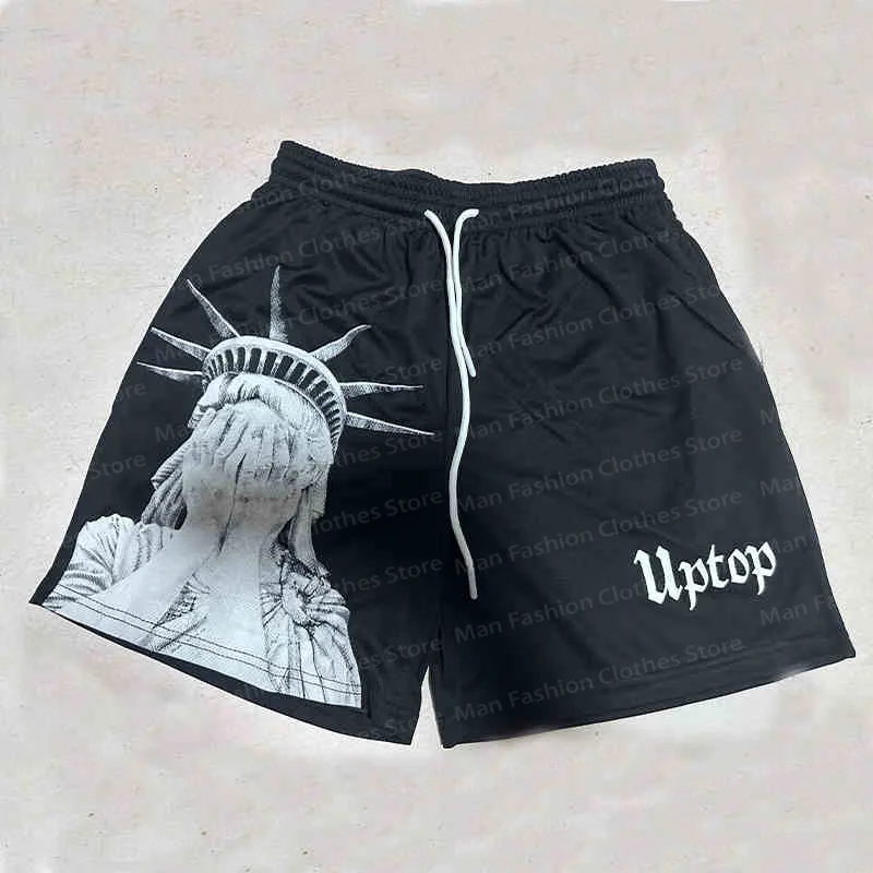 American Trend Summer Cartoon Sports Casual Shorts Loose Breathable Quick Drying Men's Casual Style Comfortable Beach Shorts 4