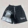 American Trend Summer Cartoon Sports Casual Shorts Loose Breathable Quick Drying Men's Casual Style Comfortable Beach Shorts 4