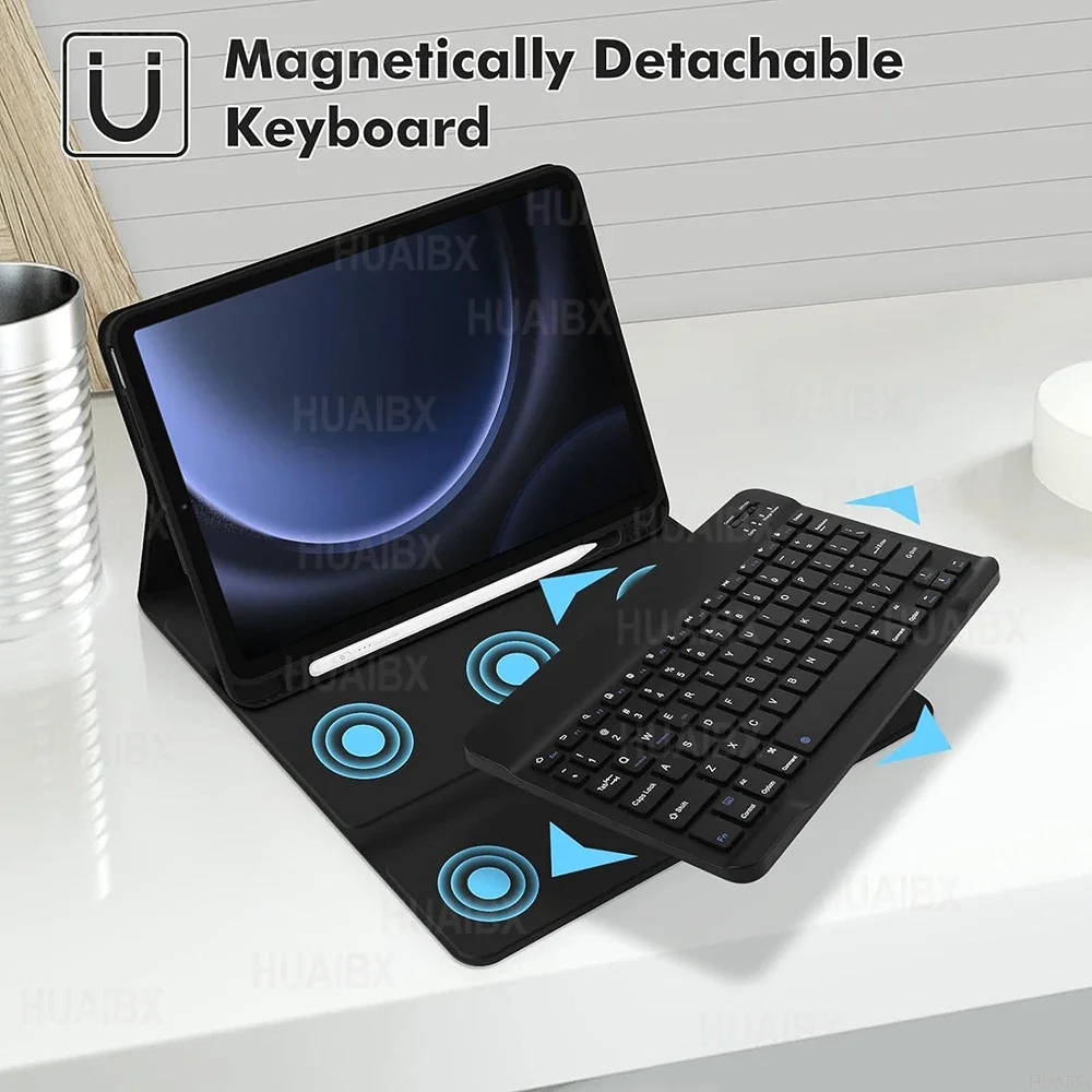 サムスンギャラクシータブs9 fe用の取り外し可能なキーボード