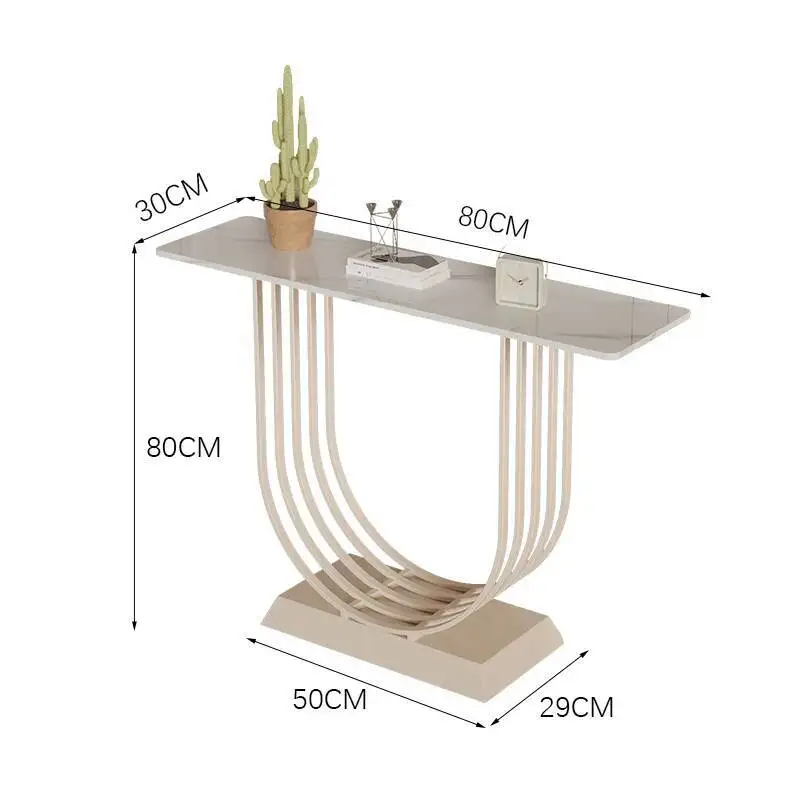 שולחן קונסולה איטלקי מודרני עיצוב מינימליסטי צר יוקרתי שולחן קונסולה מגניב קלאסי רהיטי סלון