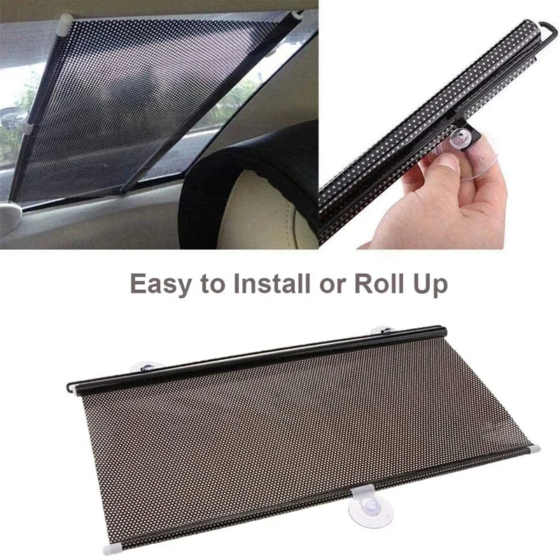 Car Windshield Stretch Suction Cup Sunshade Cover UV Protection Sun Visor Car Front Rear Side Windshield Heat Insulation Curtain car sunshade,windshield sunshade,windshield sun shade