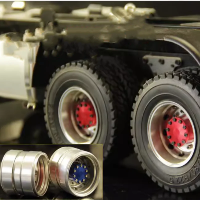 Per Il 1/14 Tamiya Rc Truck Metal Wheel Hub Tire Wheel Boss Per Benz Scania Man Tamiya Lesu Dumper Engineering Vehicle Tractor