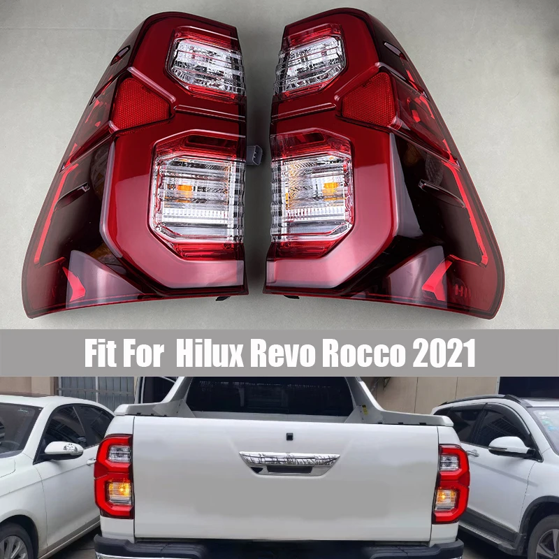Pickup Tail Light Suitable for Hilux Revo Rocco 2021 Car Tail Light Turn Signal Reverse High Additional Brake Light