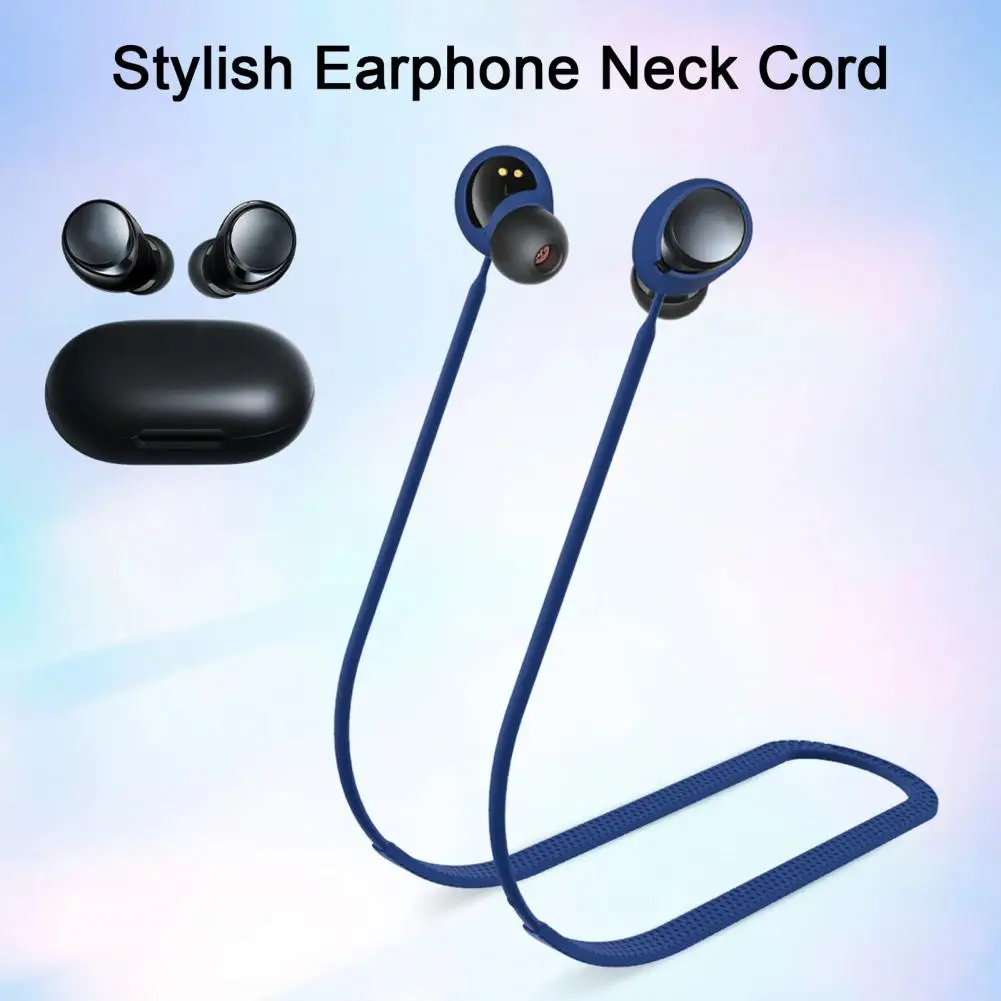 

Anti-lost Earphone Lanyard Waterproof Silicone Earphone Neck Strap for Comfortable Easy Anti-loss Headphone Wearing for Headset