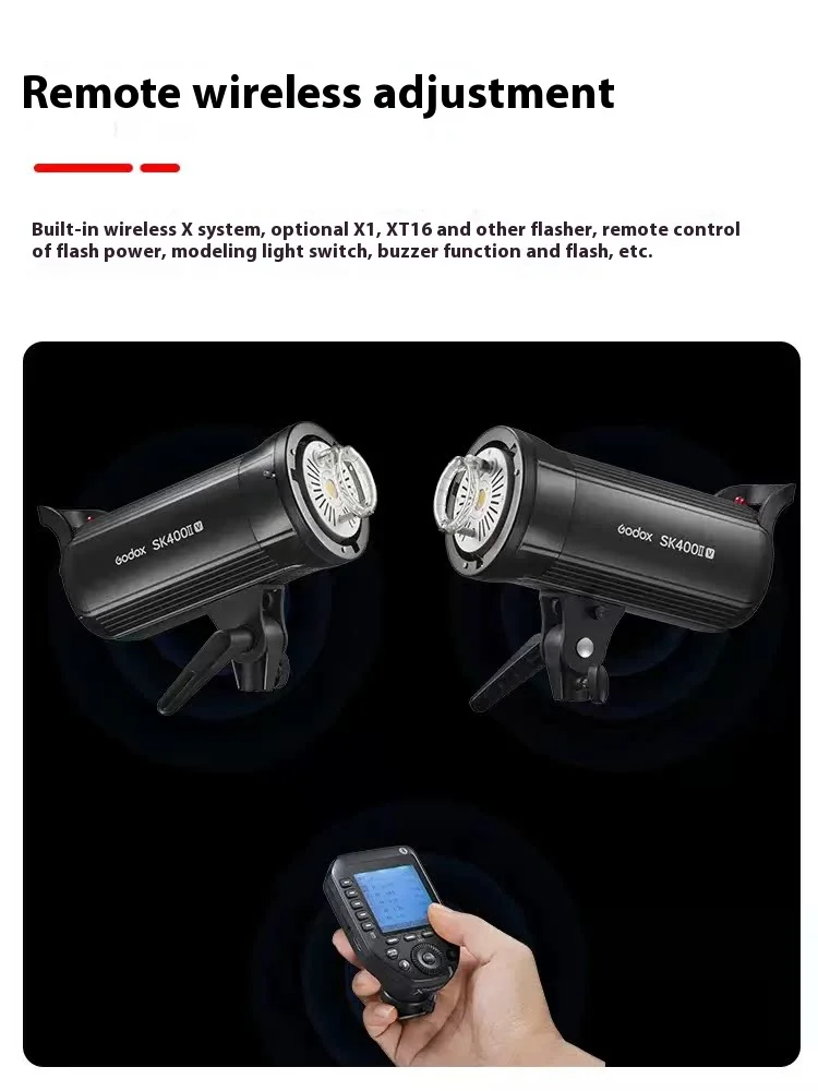 Godox 300W SK300IIV SK400IIV SK300II-V SK400II-V 2.4G X System Professional Compact Studio Flash for Photography Studio Str 4