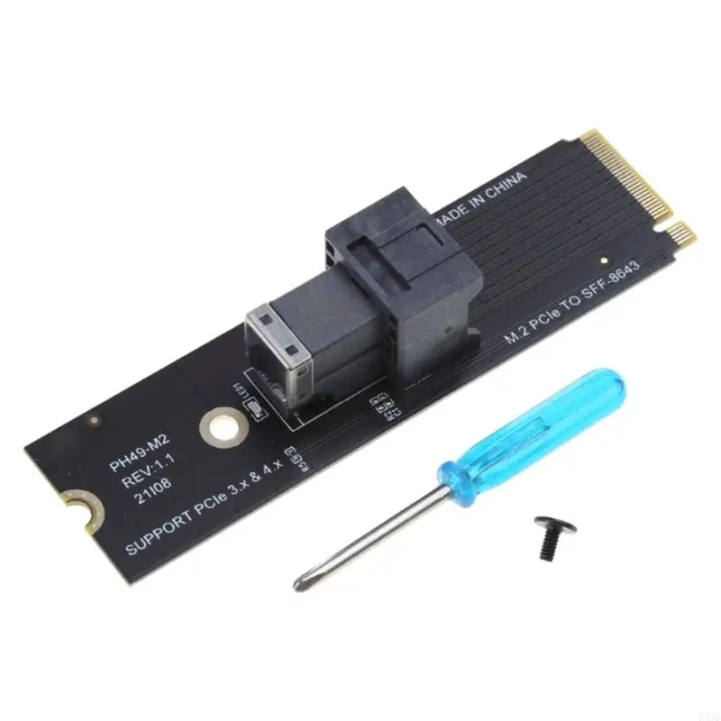 P9JB M.2 PCIE to SFF-8643 Expansion Card M.2 to PCIe Converters Motherboards Extension Adapter for Desktop PC