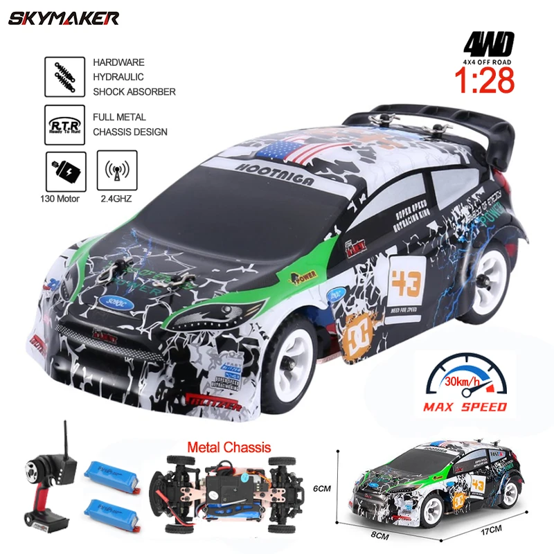 Wltoys k989 rc racing drift carro 128 4wd unidade fora de estrada 2.4g