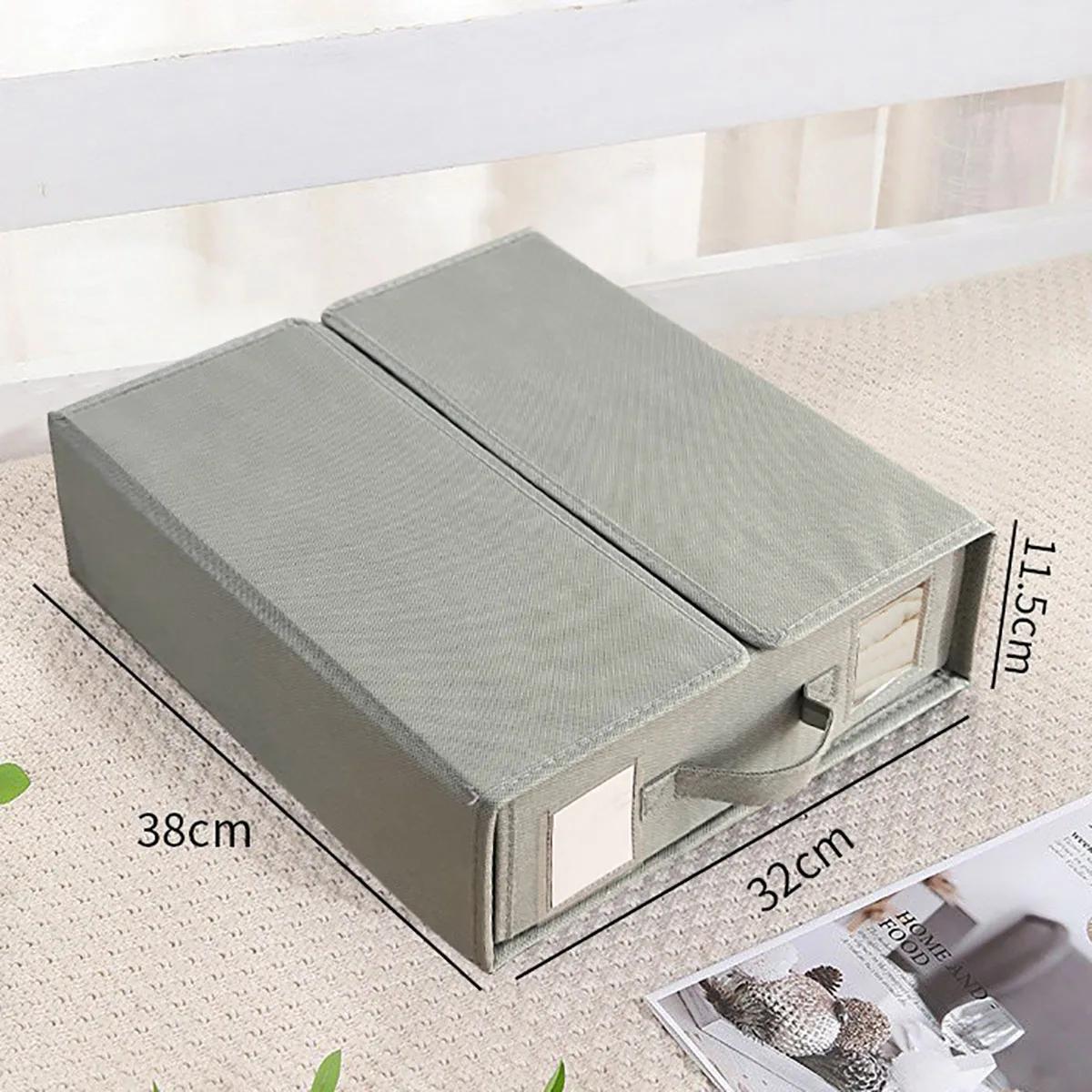 Creative Bed Sheet Storage Box Clothing Fabric Sheet  Organizer Wardrobe Blanket Quilt Cover Non-woven Storage Box 6