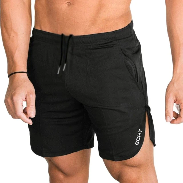 Pantalones Cortos De Algodón Para Hombre, Bermudas Deportivas Para Correr,  Fitness, Culturismo, Crossfit, Entrenamiento, Verano - Pantalones Cortos -  AliExpress