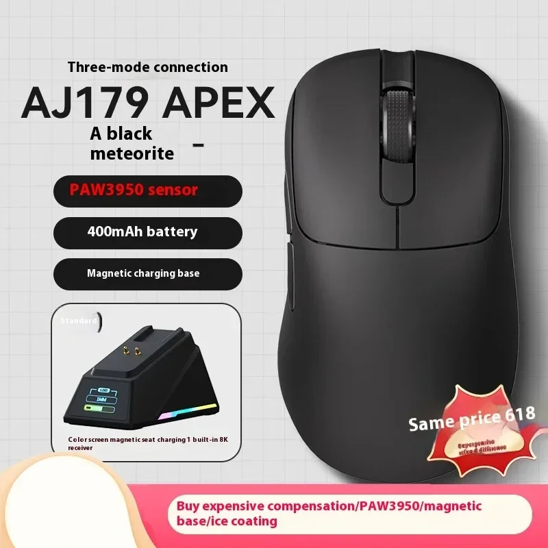 Ajazzワイヤレスゲーミングマウス、軽量、ワイヤレス、3モード