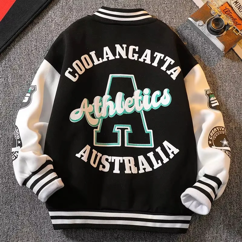 2025 Europe, America Spring and Autumn Jacket Men's and Women's Baseball Jacket Jacket Bomber Jacket Top 4