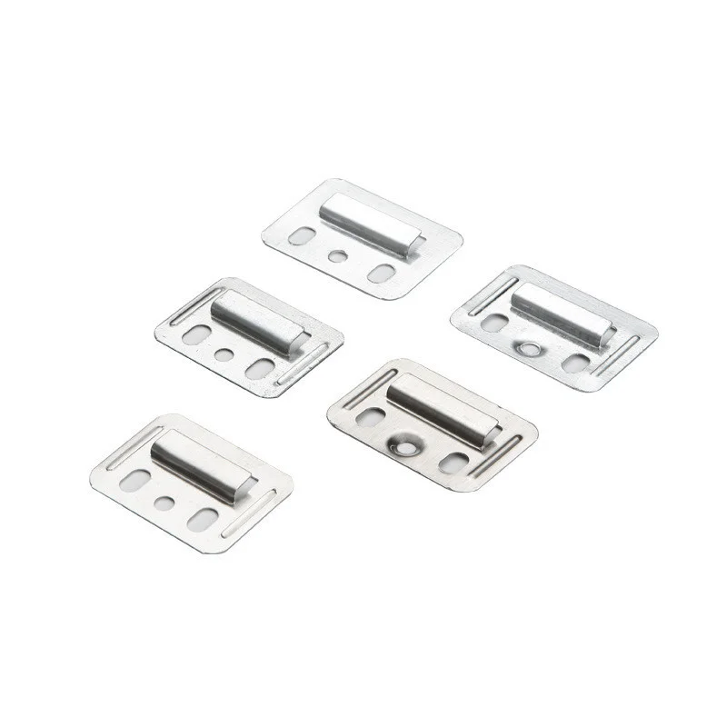 50pcs Buckle Hasp Plate Fixing Piece Latches Locks Wall Panel Panel Buckle Clamp Fastener Clip Furniture Fitting Connector connector adapter,furniture hardware,toggle latches,jewelry box hasps,decorative latches,buckle clamp