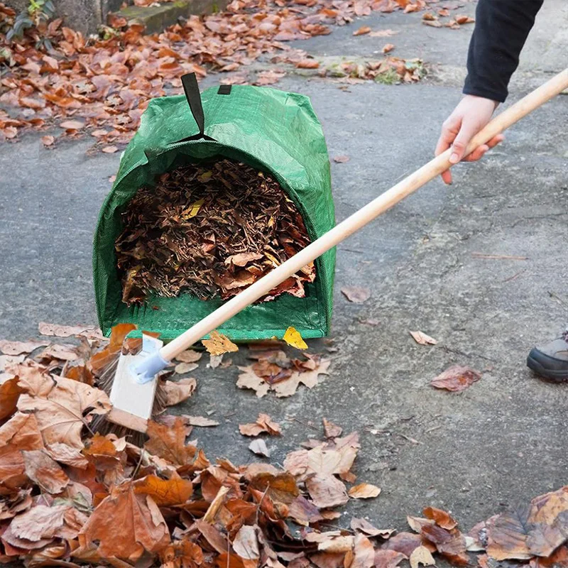 Courtyard Weeds Collection Container Garden Leaves Flowers Waste Storage Bag Large Capacity Handles Fallen Leaves Garbage Bags