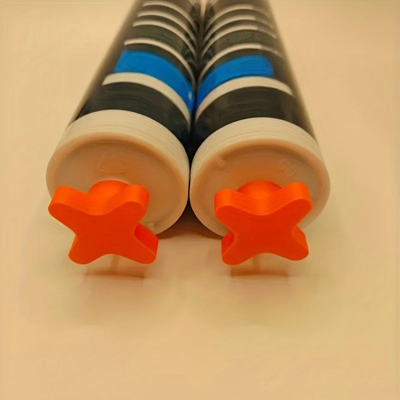 6-Pack Reusable Tube Plugs with Threaded Sealing Caps