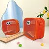 Mesh Makeup Cosmetic Bag Zipper Travel Pouch Bag Big Eyes Make Up Case for Home Offices Travel Accessories Organizer Storage Bag 6