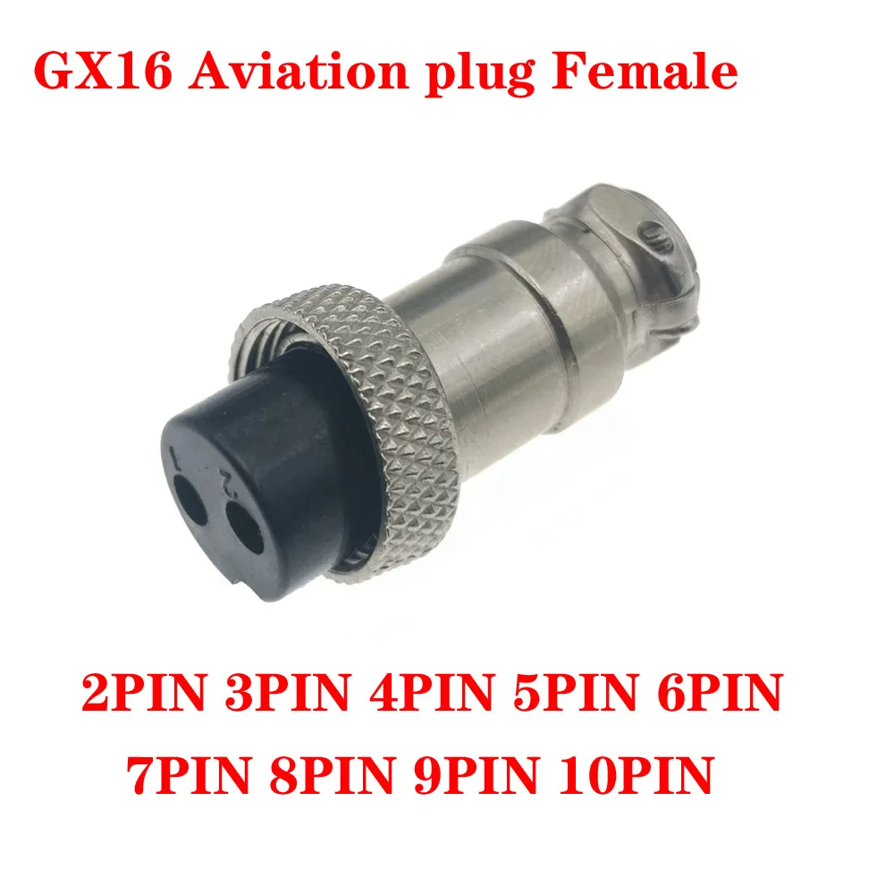 

GX16 2-10-контактный авиационный штекер, гнездовой разъем, кабельный панельный разъем, Круглый Соединительный адаптер, номинальный ток напряжения 5A 125V