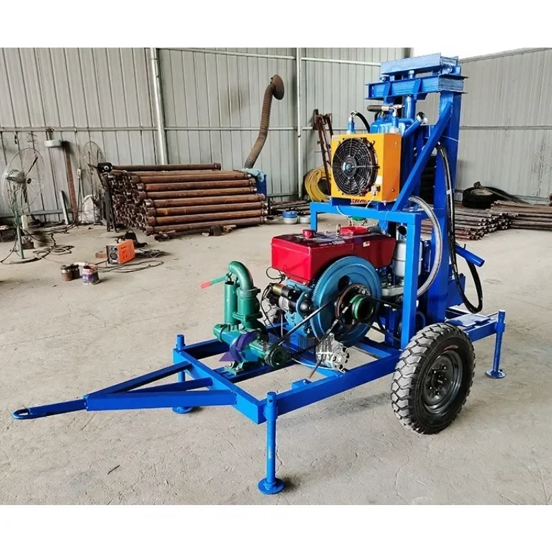 

100m Hydraulic Borehole Drilling Machine Geotechnical Investigation Drill Rig Small Portable Water Well Drilling Rig Hot