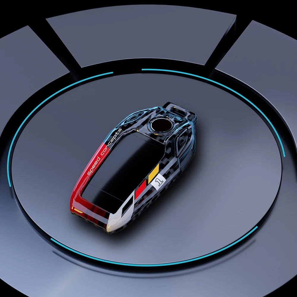 Premium Carbon Fiber Car Key Cover – Sleek Protective Shell Fob Accessory