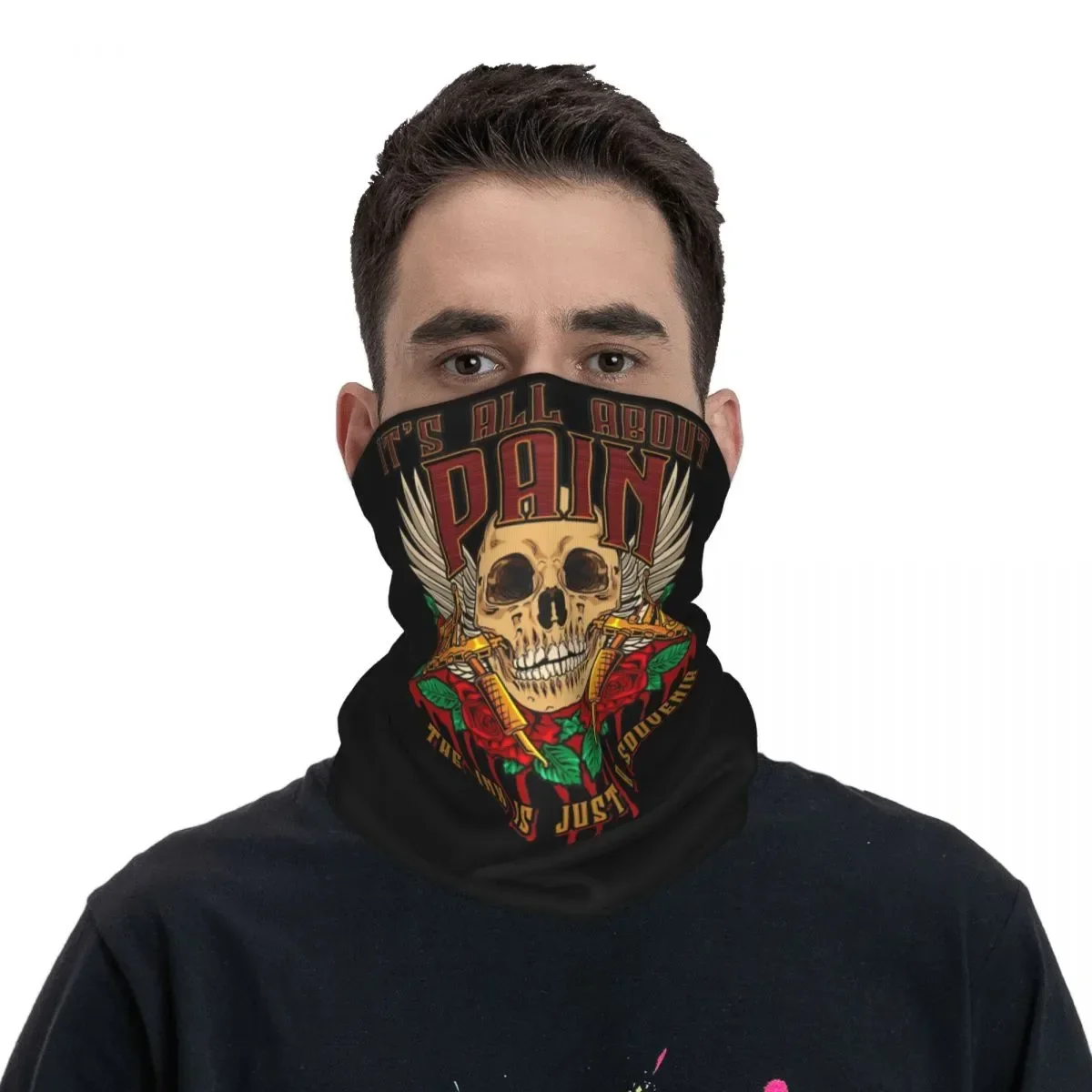 

Tattoo Artist Skull Wrap Scarf Merch Neck Cover Tattooer Tattooist Bandana Multifunctional Hiking Headwear Unisex All Season