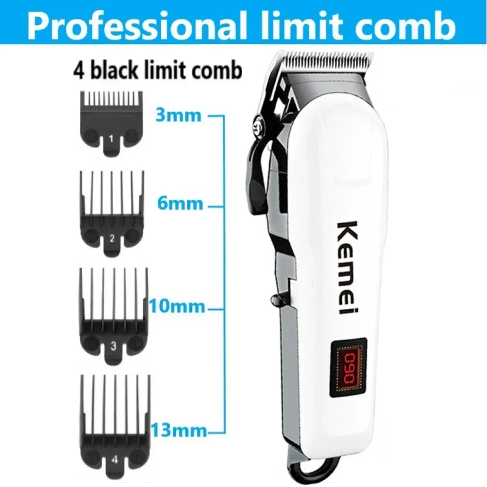 Kemei hair clipper Or Blade Hair Cut Maching Wireless Trimmer Men Professional Clipper Machine Rechargeable Cut Barber 809A