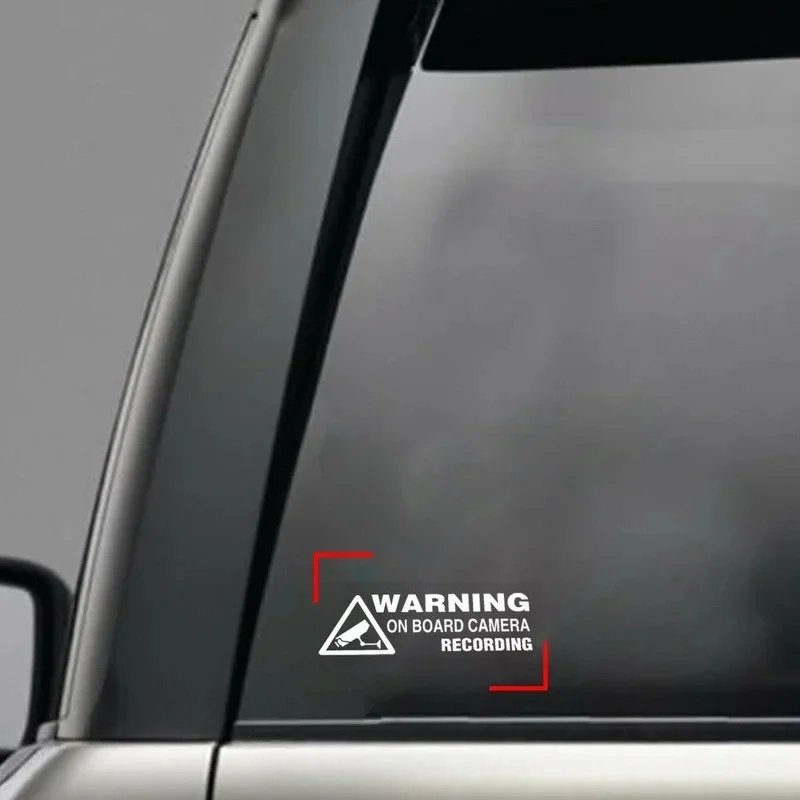 1 piece of car camera video warning sticker, suitable for trucks, car body decoration decals, auto accessories