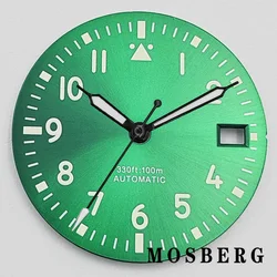Premium 29mm Black/White Watch Dial with Hands (Dial with Hands 12)