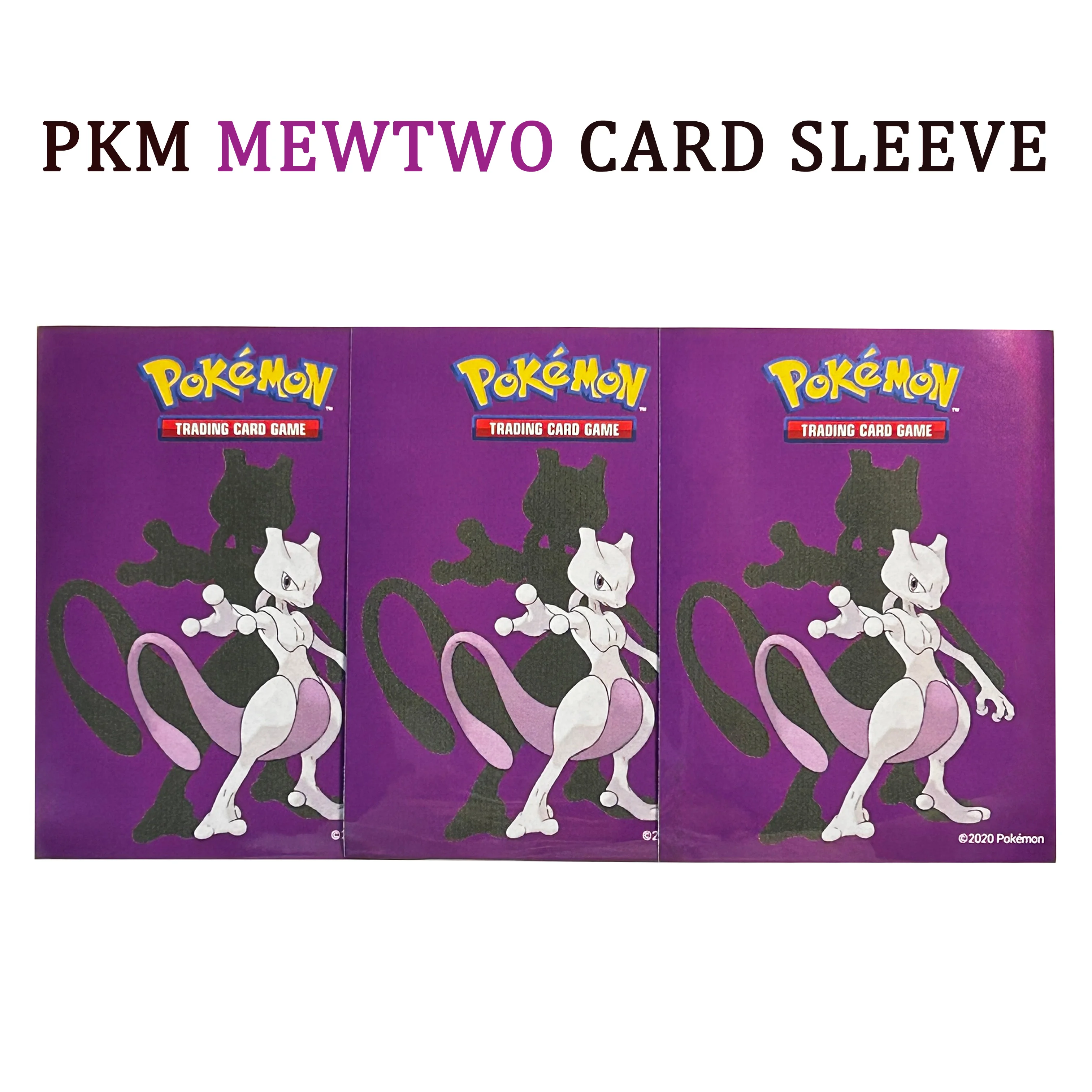 Pokemon Cards Protector Sleeves 60pcs 66x91mm PTCG Trading Card Broad Game Cover Toy Gifts Gengar/Mew