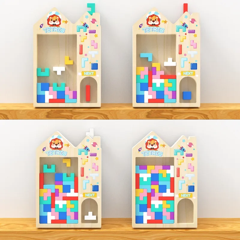 Interactive 3D Wooden Puzzle Blocks for Early Childhood Development