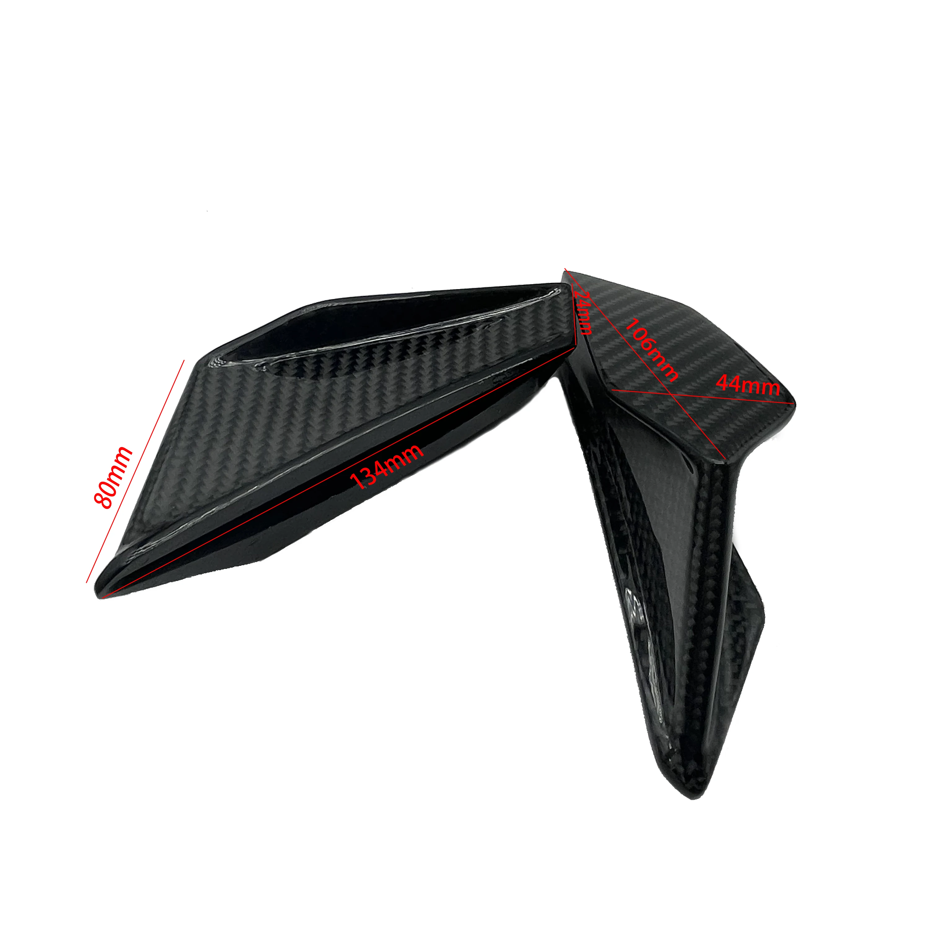 2 PCS High Quality Carbon Fiber Scoooter Dynamic Motorcycle Wing kit Motorbike Scooter Aerodynamic Motorcycle Winglet Kits