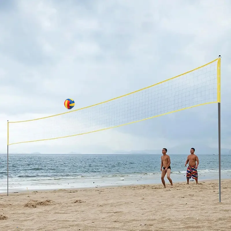 New Hot Selling Beach Volleyball Net Rack Suit Outdoor Portable Badminton Football Net Rack Board Game Set