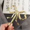 Vintage Brass Bow Shape Wall Hook Gold Functional Bow-Knot Hook Wall Hangings Decorative Wardrobe Hanger Keys 4