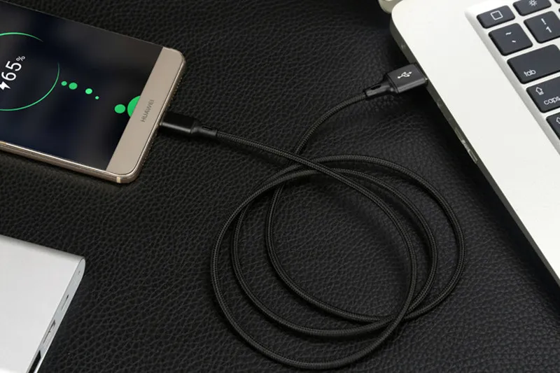 Durable Nylon Braided Micro USB Charging Cable - Multiple Lengths Available