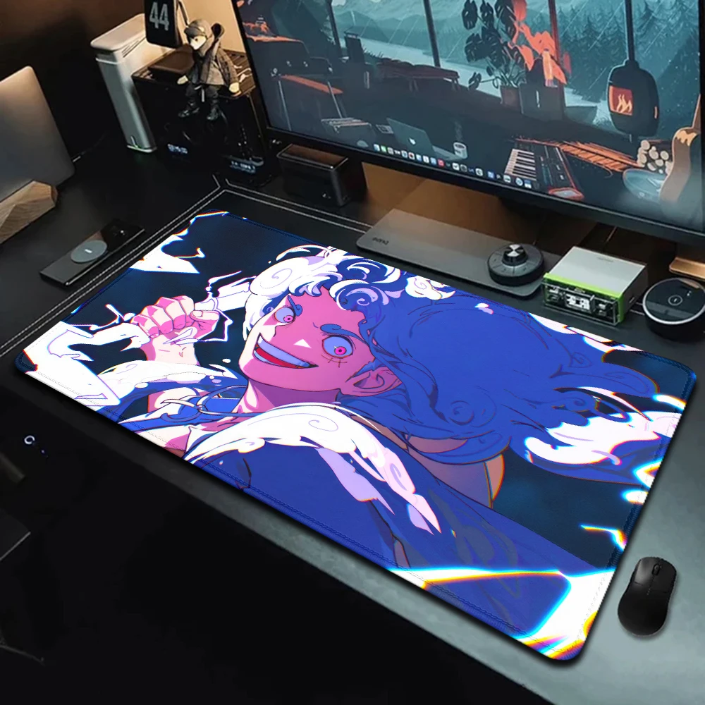 Anime Mouse Pad Luffy Gear5 ONE-PIECE Gaming Mousepad XXL Computer Accessories 400x900 Soft Large Desk Mat