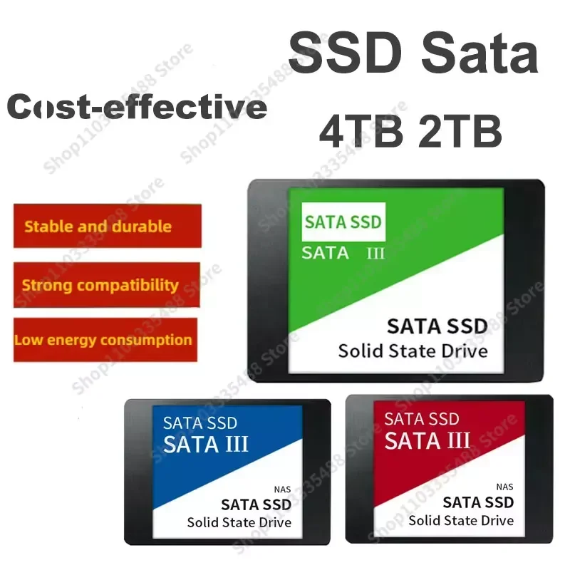 

2024 New 4TB SSD Sata Hard Drive Disk Sata3 2.5 Inch 2TB 1TB 560MB/S High Speed Hard Disk Internal Solid State Drives For Laptop