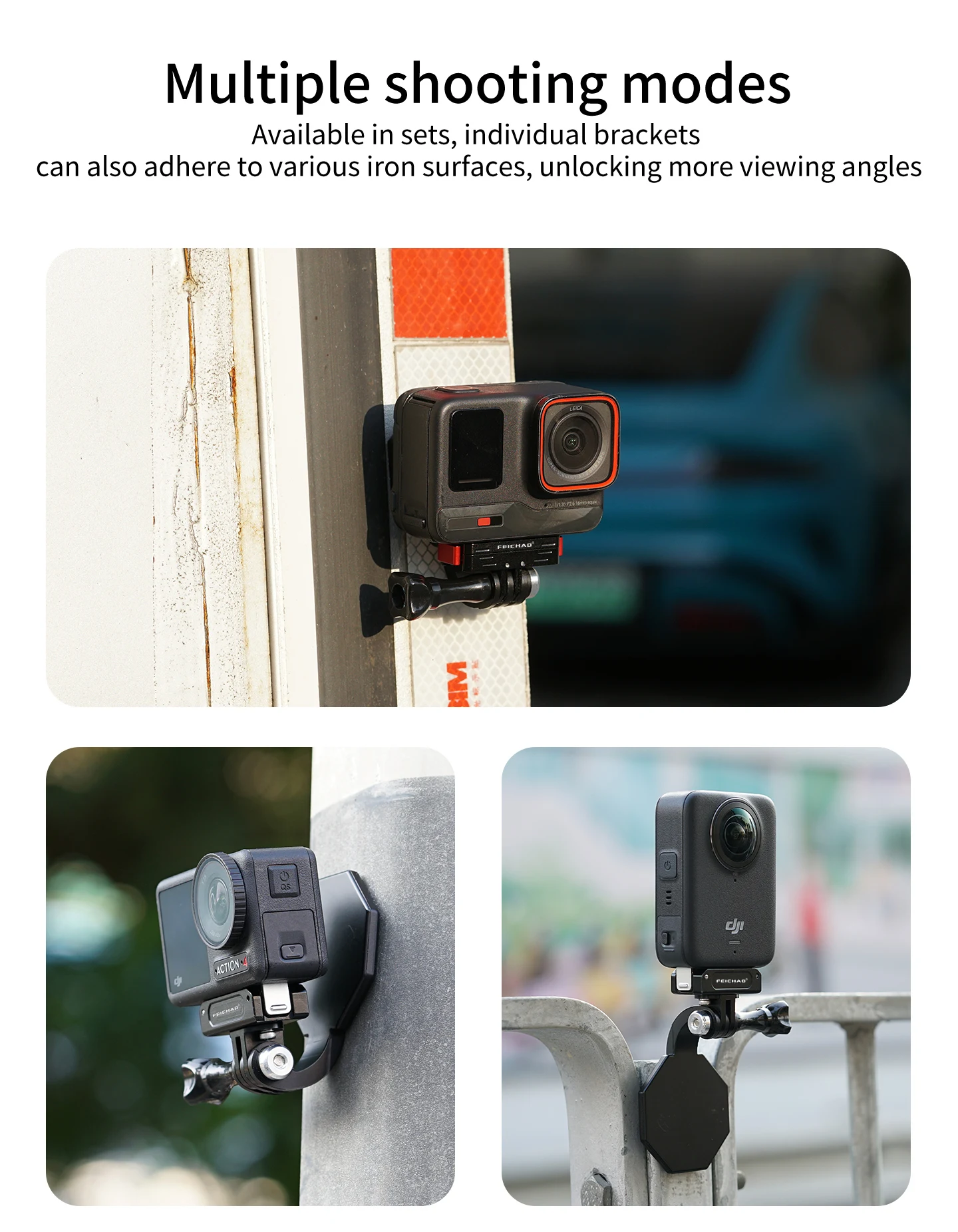POV Brusthalsgurt Kamerahalterung Magnetische Schnellverschlusshalterung für GoPro 13 Insta360 X5 Go Ultra DJI Action Sport Radfahren – Detail 8