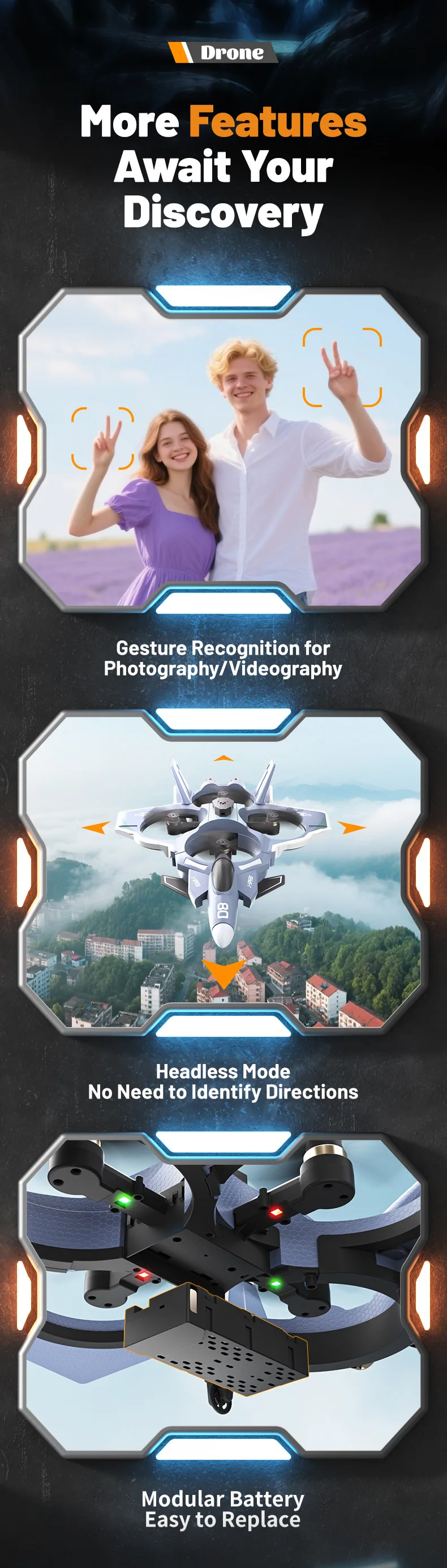 Nuevo Rc avión Dron juguetes para niños aviones de Control remoto espuma Quadcopter acrobacias helicóptero estrella vuelo luchador 5-14 años niño