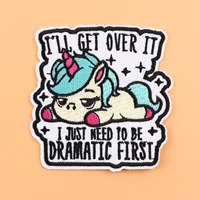 I'LL GET OVER IT Cartoon Iron-On Embroidered Patch – Funny Clothing Patch for Jackets, Bags, Jeans, DIY Garment Sewing Accessories - Image 3
