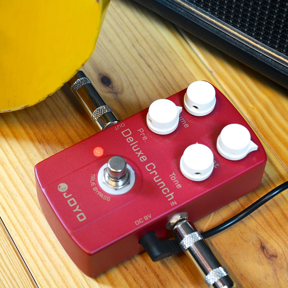 JF-39 DELUXE CRUNCH Distortion Pedal High Gain Crunch Distortion Sound with Vol/