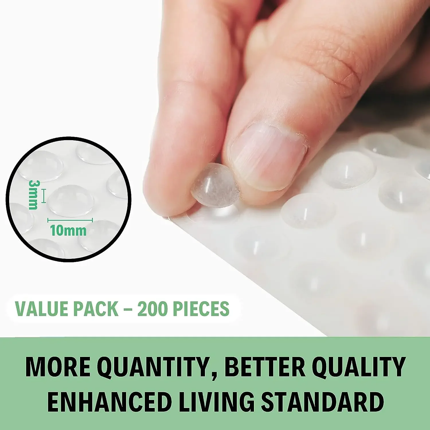Mini Transparent Door Stopper Self adhesive Cabinet Bumpers Buffer Cushion Silicone Wall Protector Refrigerator Anti-crash Pads silicone furniture pads silicone door stoppers rubber door stoppers
