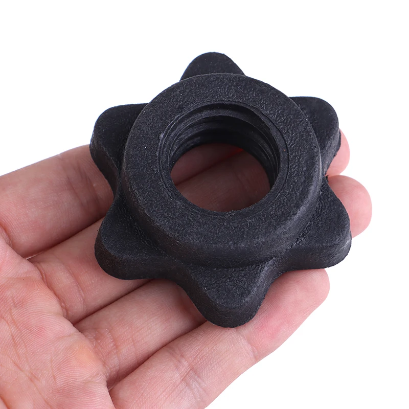 Description Picture 4 of item1Pc Black Dumbbell Hex Nut Dumbbell Rod Nut Spinlock Collars for Barbells Bars Training Sports