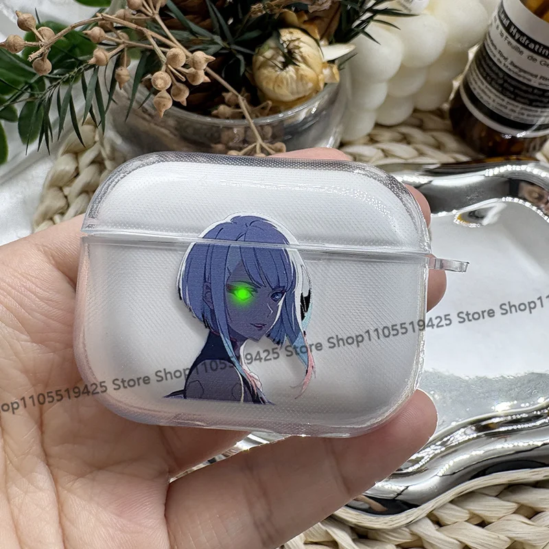Cool Anime Cyberpunk Edgerunners TPU Earphone Protective Case