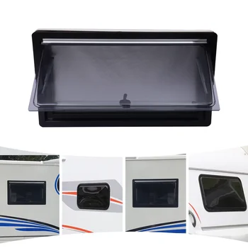 35.4x19.7inch/900*500mm RV Caravan Camper Van Hinged Window Push Out Ventilation Hatch Motor Window 70°-Opening Angle 6