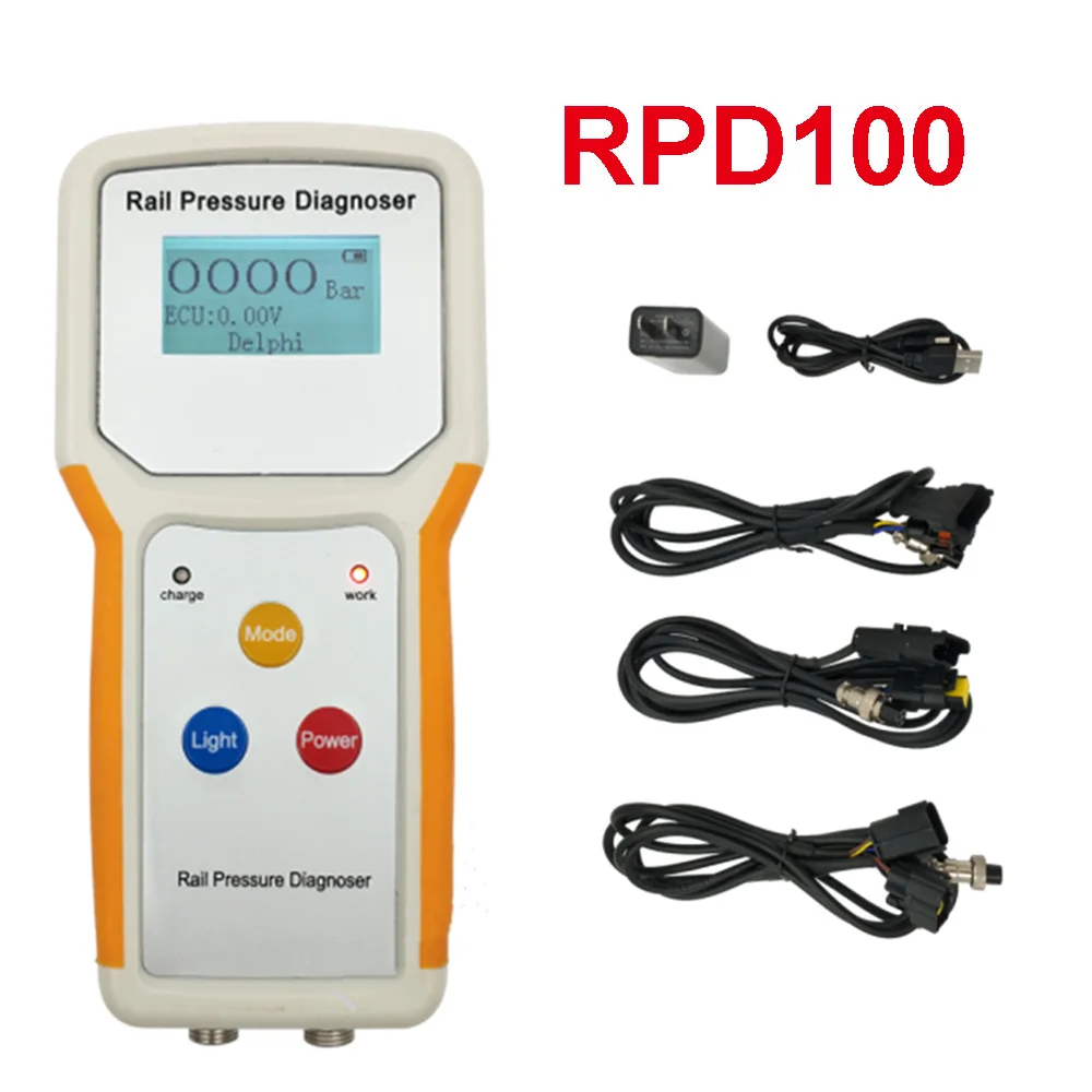 

RPD100 Common Rail Pressure Tester Diagnoser for Bosch Del-phi Den-so Sensor Test Tool Diagnostic Auto Repair DIESEL VEHICLE