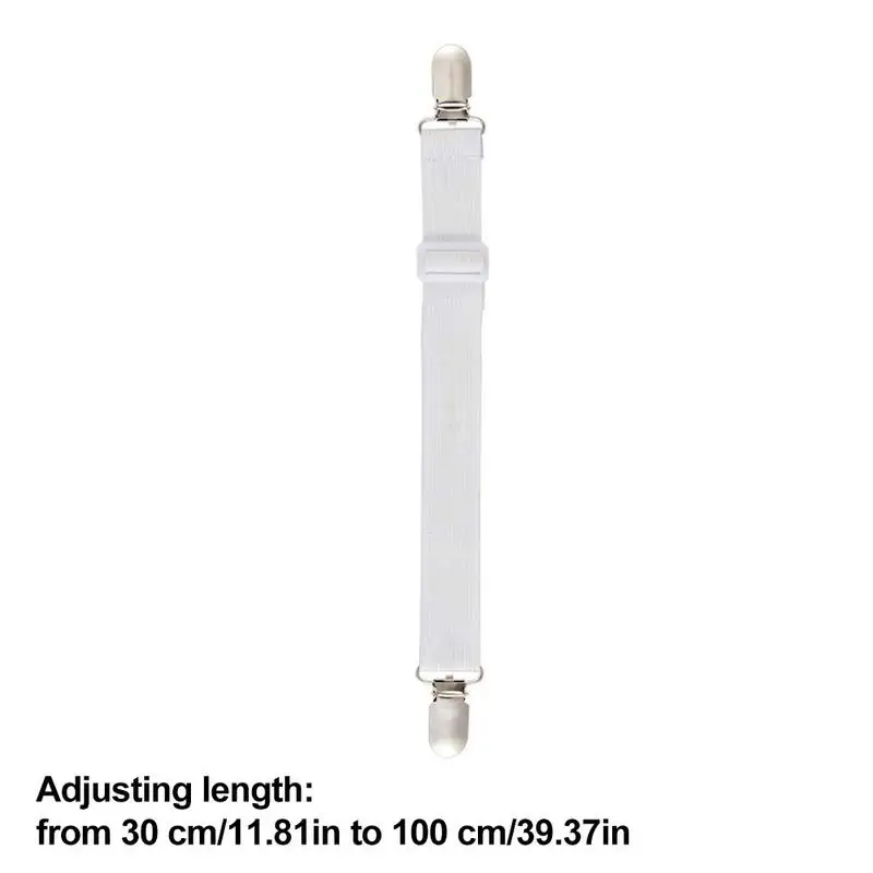 Bed Sheet Holder Straps Elastic Suspenders Bed Sheet Grippers Adjustable Belt Fastener Mattress Covers Sofa Cushion Corner Clip