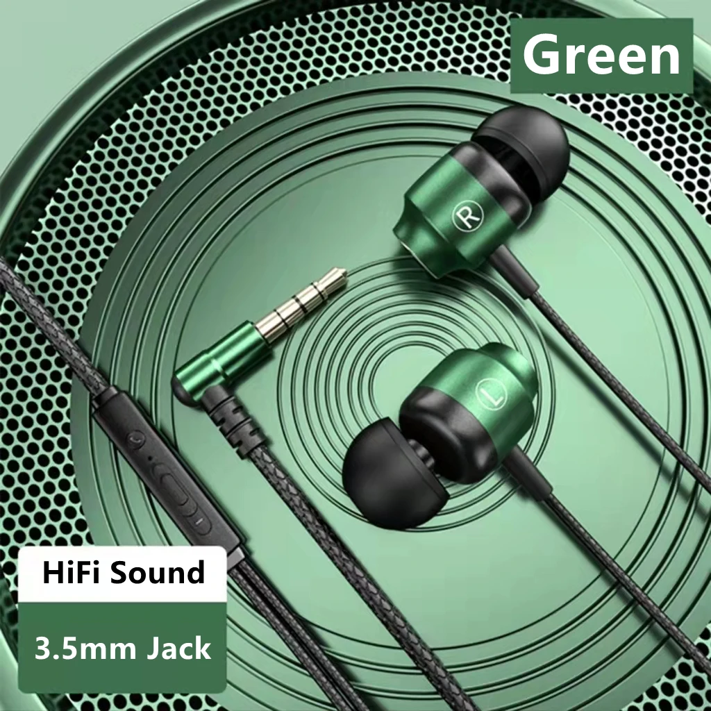 Magnetic Wired Hi-Fi Stereo Earphones with Noise Reduction and HD Mic