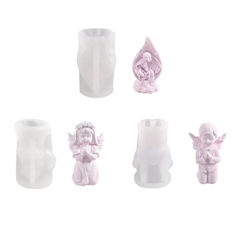 

3D Angel Mold Prayer Angel Silicone Resin Mold Mold Ornaments Mold for DIY Crafts Home Decors