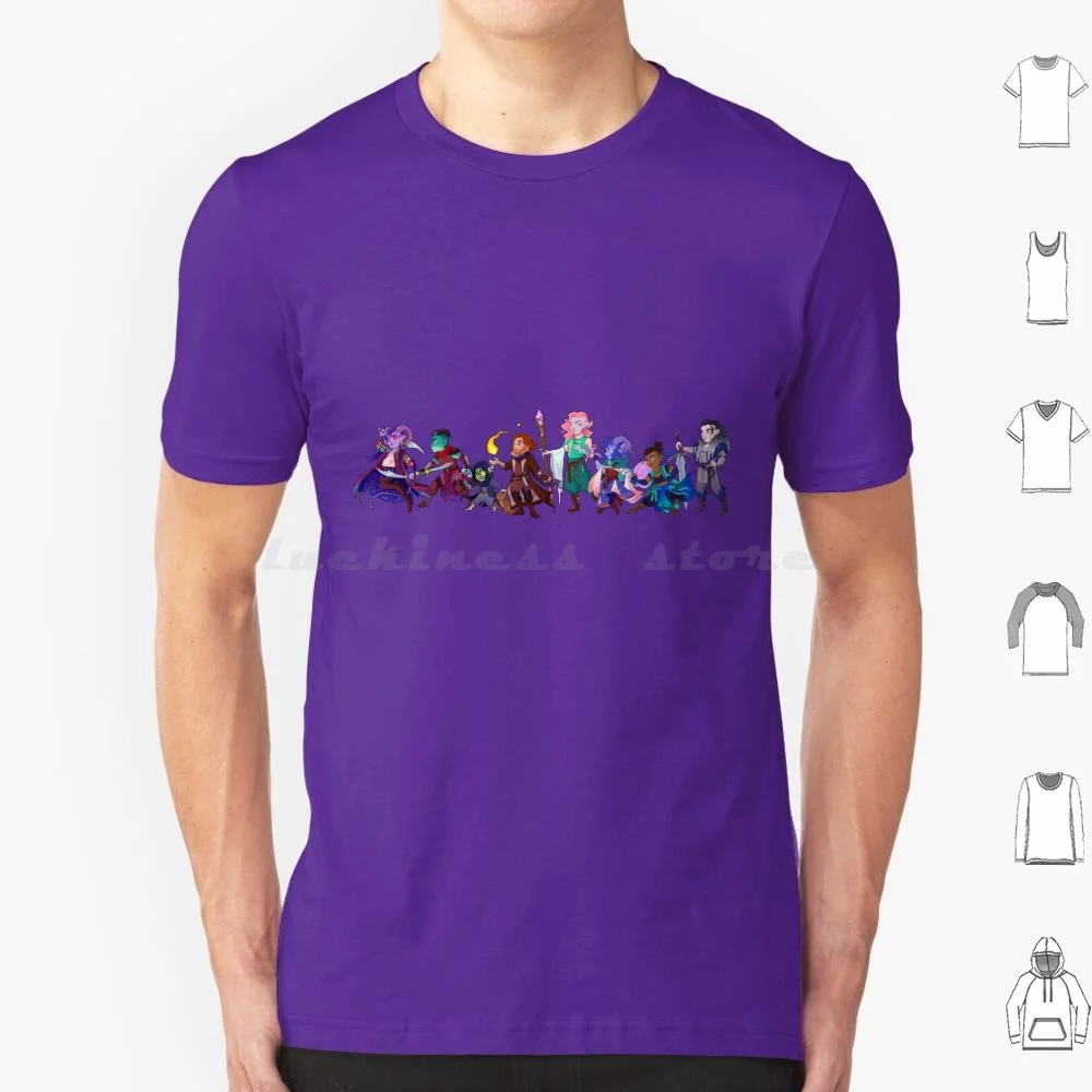 Cute Mighty Nein T Shirt Uomo Donna Bambini 6Xl Mighty Nein The Mighty Nein Cr2 E Fantasy Yasha Nott Jester Fant Mollymauk Olight